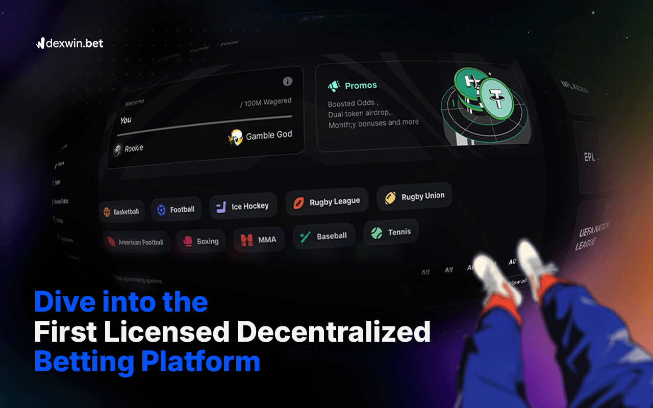 DexWin - First Licensed Decentralized Crypto Bookmaker Best Crypto Betting Site, DexWin is better than Stake.com